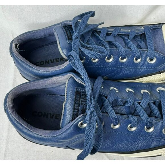 Converse Men's CTAS HIGH Street OX Mason Blue/EGRET Sneaker Sz. 8 Has Flaws - Picture 3 of 14